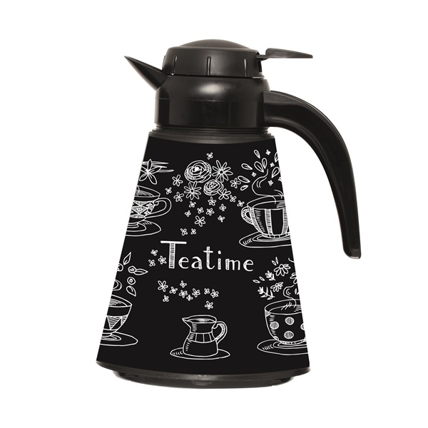 IRIS Black Tea Time kúp alakú vákuum kancsó 1.200ml 161704-007 (161704-007)