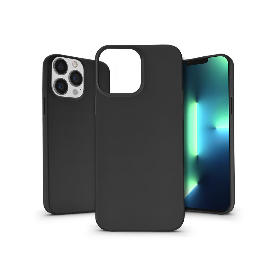 Haffner Soft Apple iPhone 13 Pro Max szilikon tok fekete (PT-6312) (PT-6312)