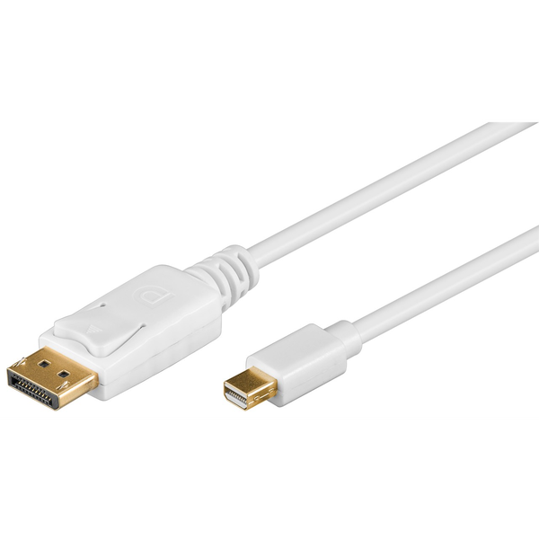 DisplayPort mini <--> Displayport 1.00m wit Goobay