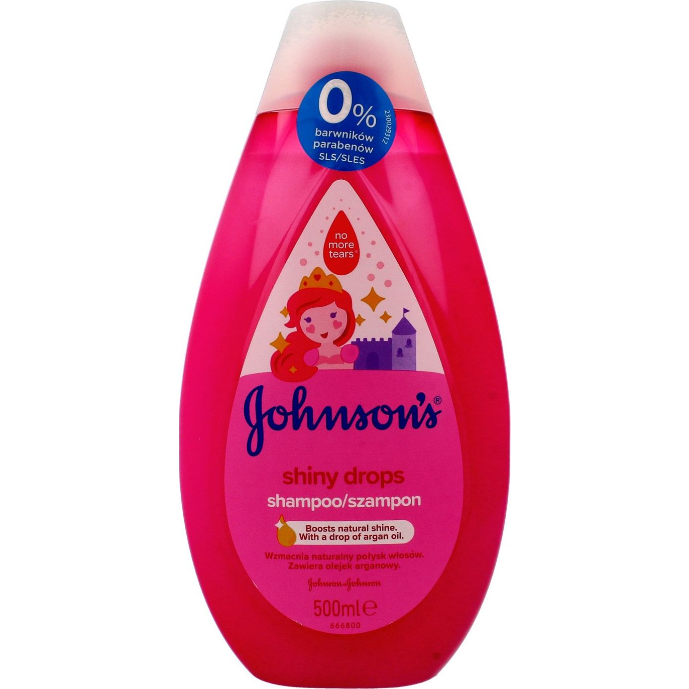 JOHNSON'S BABY Shiny Drops sampon, 500 ml (3574669907200)