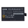 Cooler Master MasterWatt Lite MWE 600 White - V2, захранване, 600W мощност, активен PFC, 12 cm вентилатор, немодулна връзка, рейтинг 80+, черен