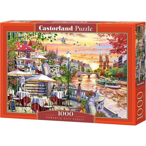 Castorland 1000 db-os Puzzle - Romantic City Sunset C-104956