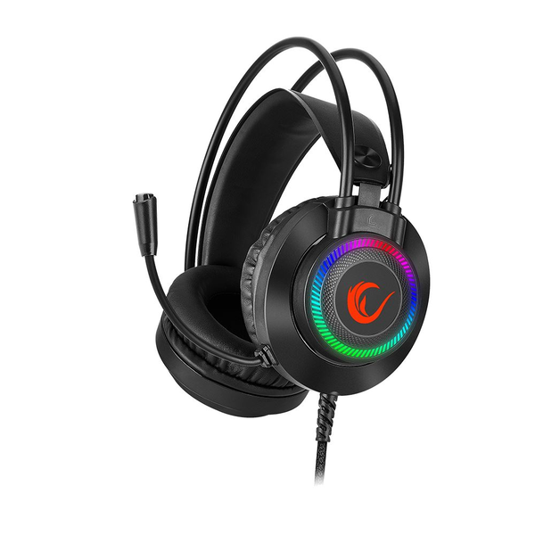 Rampage RM-K27 X-JAMMER RGB LED Gaming Fejhallgató Fekete