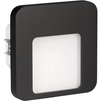 Zamel 01-221-62 Moza LED-es fali beépíthető lámpa LED Fixen beépített LED-es 0.42 W Fekete (01-221-62)