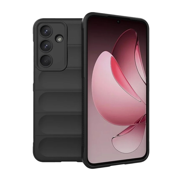 Szilikon telefonvédő (ütésállóság, kameravédő, 3D) FEKETE Samsung Galaxy S25 FE (SM-S731) "Gigapack csomagolás" (GP-172554)
