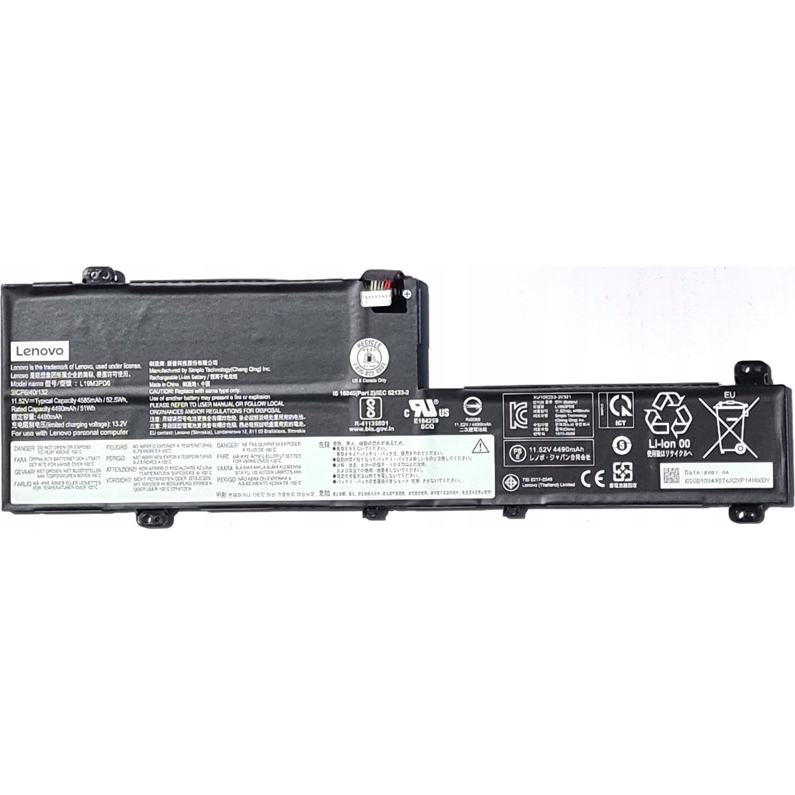 Batéria pre notebooky IBM, Lenovo originál lítium-polymérová 4490 mAh (5B10X49072)