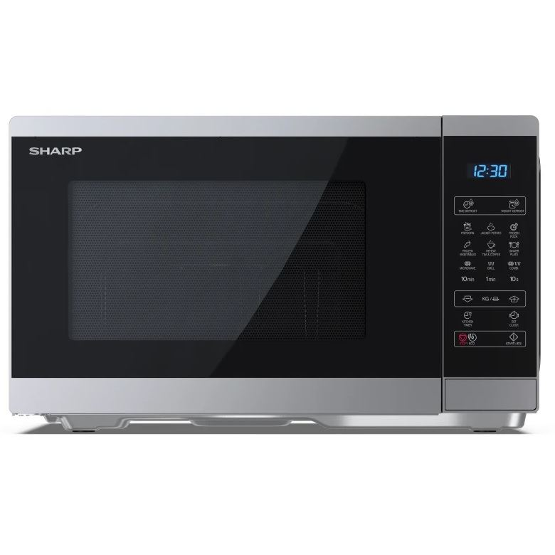 Sharp YC-MG252AE-S mikrohullámú sütő fekete-ezüst (YC-MG252AE-S)