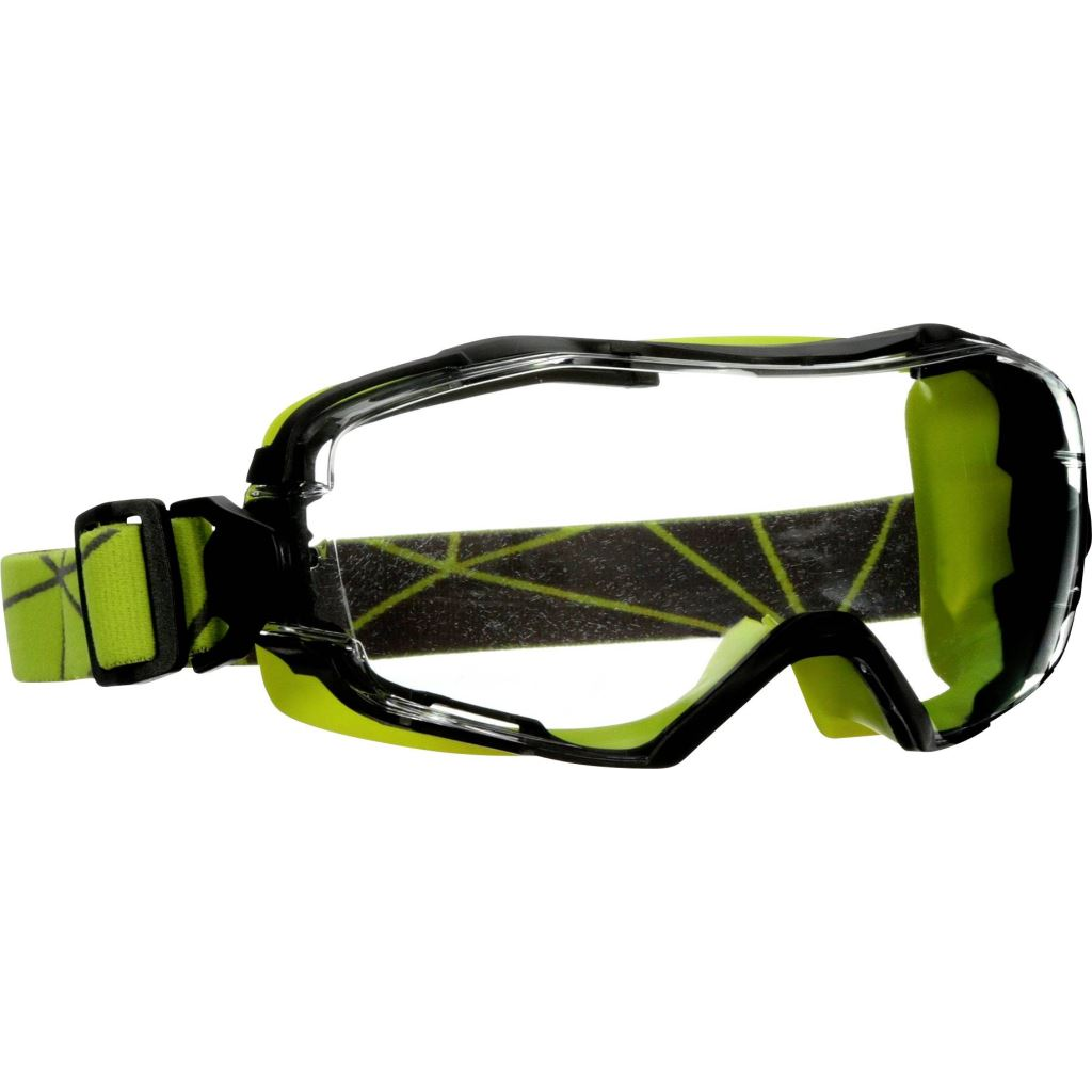 3M GoggleGear GG6001SGAF-GRN teljes védőszemüveg, párásodásmentes, karcálló, limezöld (GG6001SGAF-GRN)