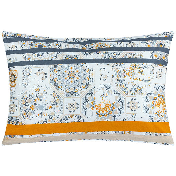 BELLATEX huzat 60 × 40 cm, szürke-narancs retro (12798)
