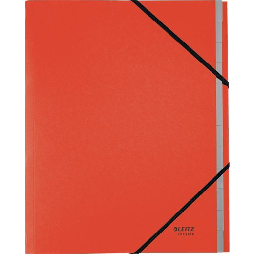 LEITZ RECYCLE regiszterek, piros színben (39150025)