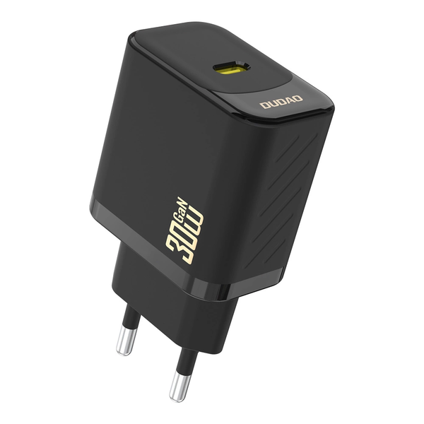 Ładowarka sieciowa Dudao A27P 30W PD GaN USB-C - czarna
