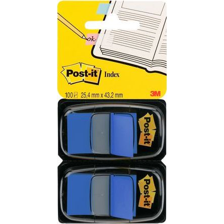 3M 680-B2EU indexkaart Blauw 100 stuk(s)