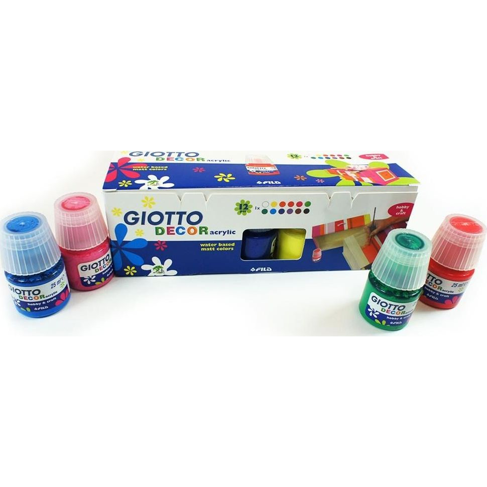 Akrilfesték Giotto 25 Ml 12 Darabos (342012)