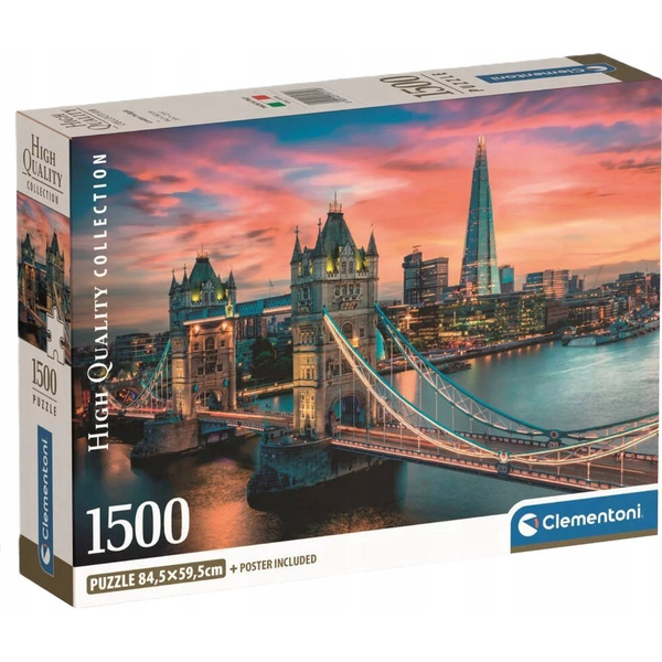 Clementoni High Quality Collection London Twilight Puslespil 1500 stk Landskab