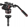 Manfrotto Nitrotech 612 video fluid fej + földterpeszes ikerlábas állvány + táska