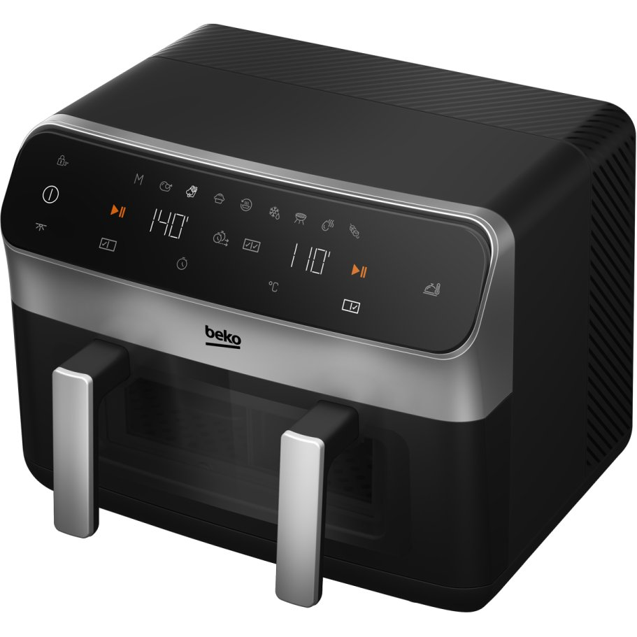 Beko FRL6488 Dvojitý 9,5 L Samostatný 2400 W Teplovzdušná fritéza Čierna (8690842678431)