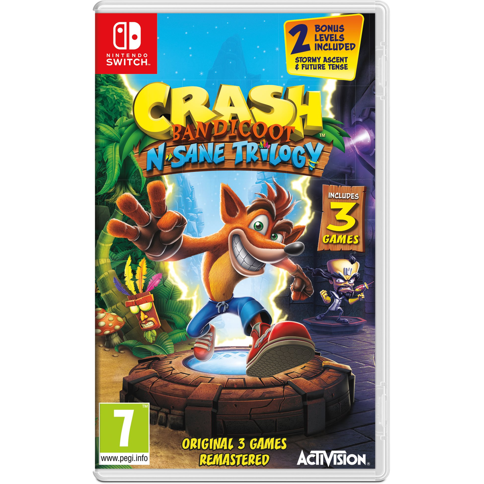Crash Bandicoot N Sane Trilogy - Nintendo Switch (PC - Dobozos játék)