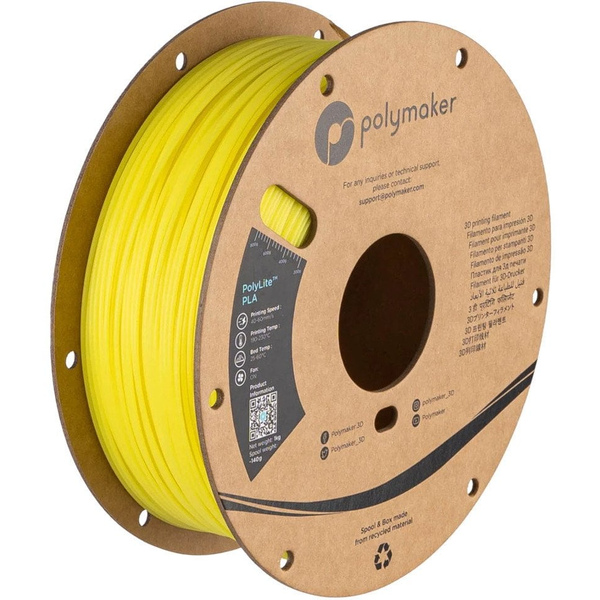 Polymaker PA02093 Luminous 3D nyomtatószál PLA műanyag utánvilágító 1.75 mm 1000 g Világítós sárga PolyLite™ 1 db