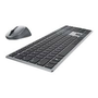 DELL KM7321W billentyűzet Egér mellékelve RF vezeték nélküli + Bluetooth QWERTY Nemzetközi amerikai Szürke, Titán