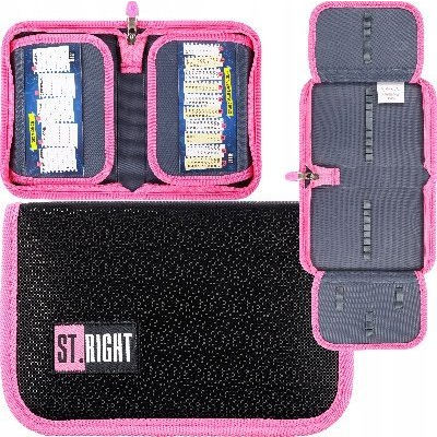 Majewski St. Right Kihajtható Tolltartó - Black Glitter (665417 FO)