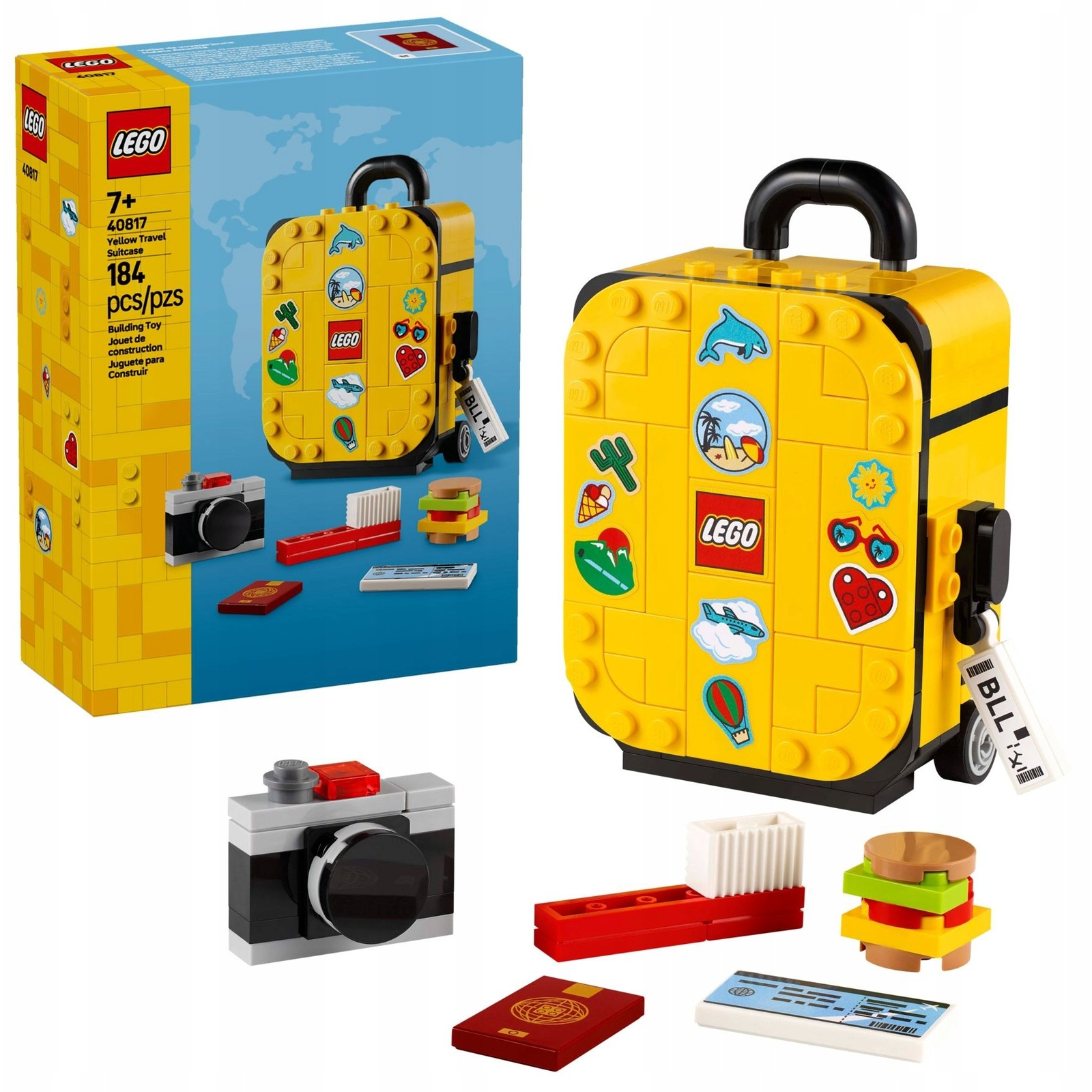 LEGO® 40817 Iconic - Sárga Utazóbőrönd (40817)