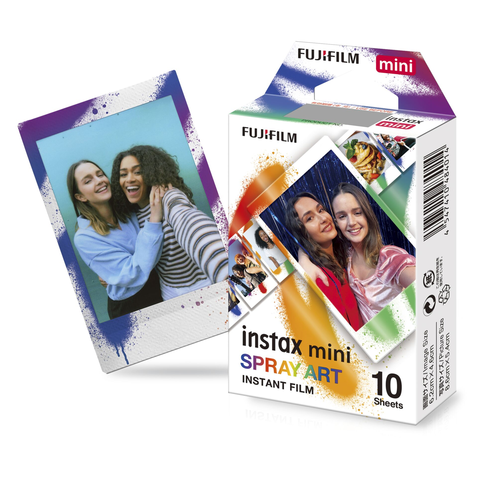 Fujifilm Instax Mini Film Spray Art instant fotópapír (10 db) (16779809)