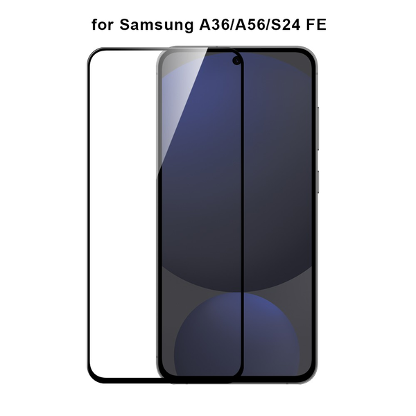 Folie sticla pentru Samsung A56 Cellect Full Cover Neagra