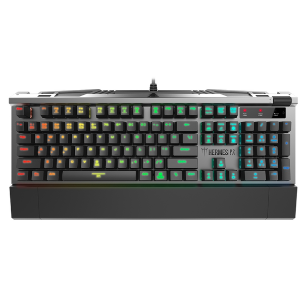 Tastatura mecanica gaming, Hermes, Gamidas P2, Multicolor