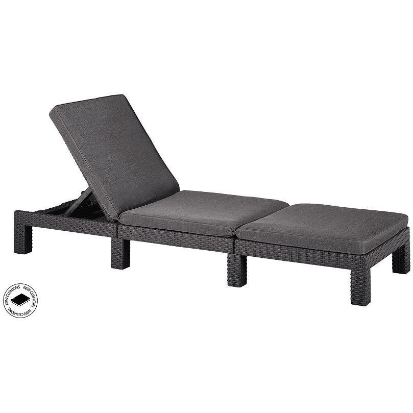 KETER DAYTONA Kerti nyugágy párnával, grafit (17/408)