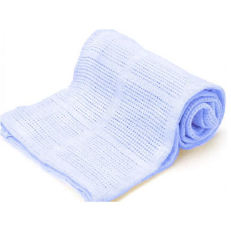 Kaptan Cotton cellular blanket 100 × 150cm, blue (05-06-0045-15-101-015)