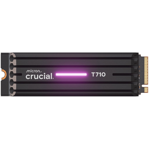 Crucial CT4000T710SSD5 T710 SSD, 4 TB, M.2, PCIe Gen5, NVMe, 14900/ 13800 MB/s, Heatsink