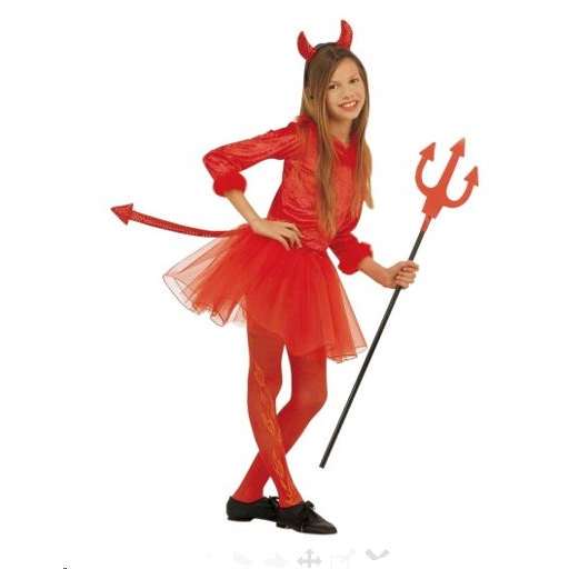 Widmann Ördöglány farsangi gyermek jelmez M méret (36697) (Widmann 36697)