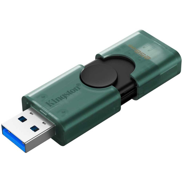 Kingston Technology DataTraveler DuoG2 USB flash drive 256 GB USB Type-A / USB Type-C 3.2 Gen 1 (3.1 Gen 1) Zwart, Groen