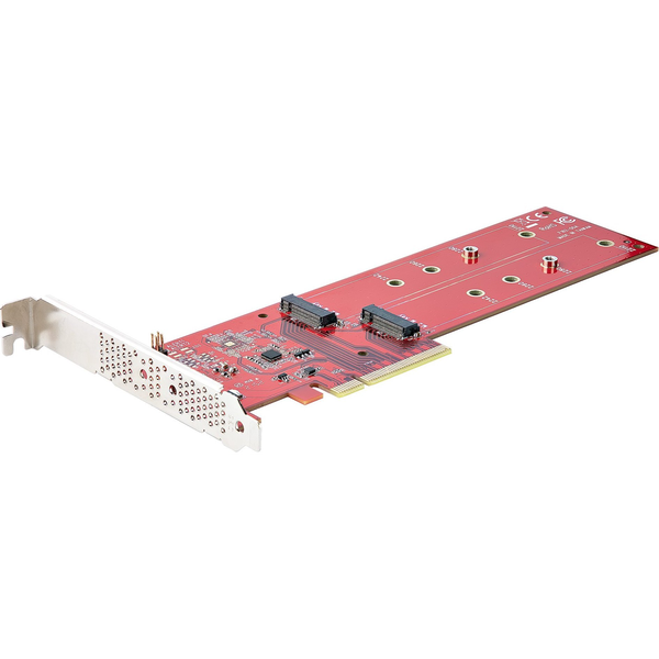 StarTech.com DUAL-M2-PCIE-CARD-B interface-kort/adapter Intern M.2