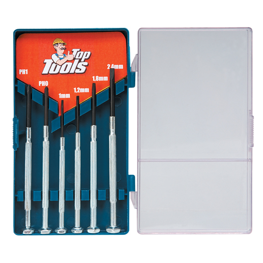 Top Tools 39D193 Műszerész, Precíziós Csavarhúzó Készlet 6db (39D193)