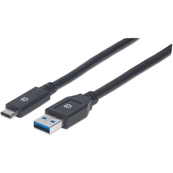Manhattan 354981 USB-kabel USB 3.2 Gen 1 (3.1 Gen 1) 3 m USB C USB A Zwart