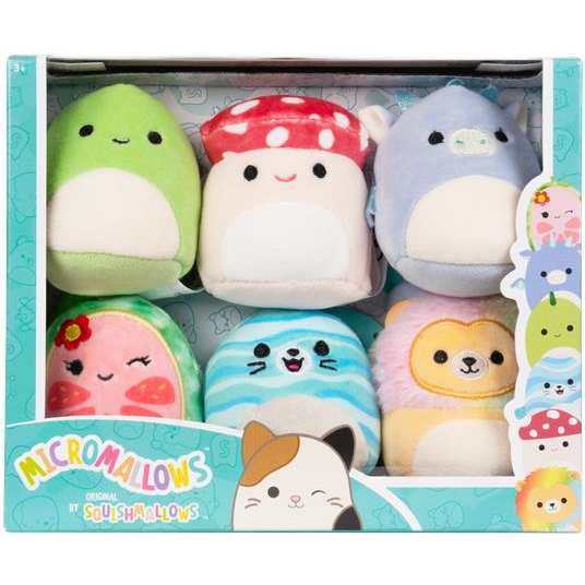 Squishmallows Micromallows 6Pack Oroszlán, Dinoszaurusz, Guava, Gomba, Sárkány, Fóka (191726747994)