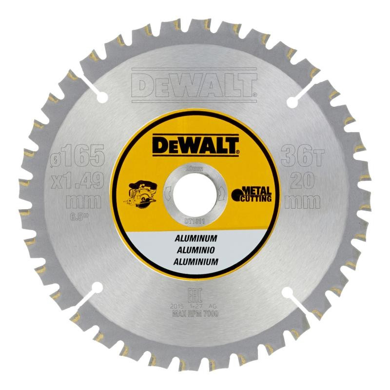 DeWalt DT1911 Aluminium Körfűrészlap Ø 165mm 36 fog (DT1911-QZ)