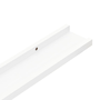 Комплект стенни рафтове vidaXL, 2 броя, За снимки, С бордюри, MDF, 60 x 9 x 3 см, Бял, 323929
