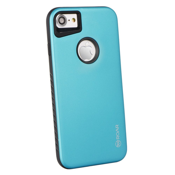 Huawei Y3 (2017), husa din silicon TPU, cadru din plastic, rezistenta la impact mediu, armura Roar Rico, albastru deschis (54744)