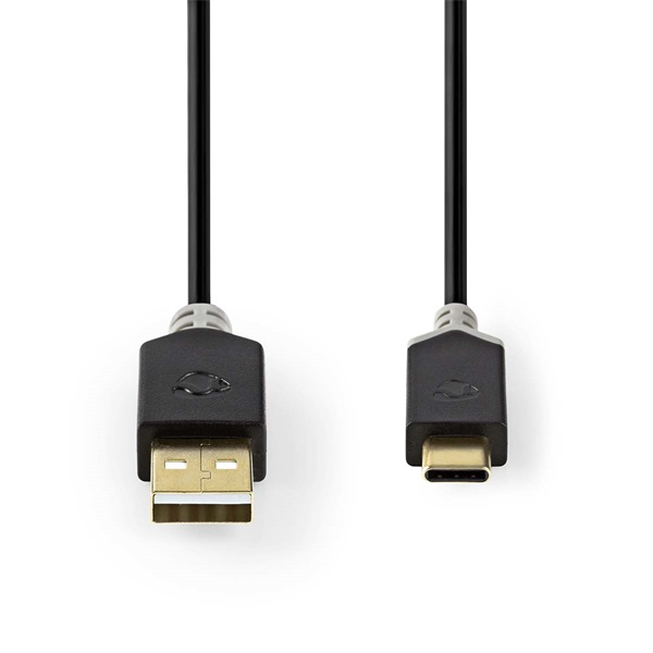 Nedis CCBW60601AT20 USB kábel, USB2.0 Gen 1, USB-A dugó - USB-C dugó, 60 W | 480 Mbps, 2 m (CCBW60601AT20)