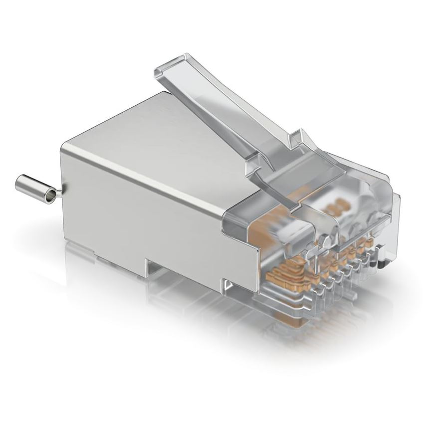 Ubiquiti Árnyékolt RJ45 dugó (100 db / csomag) (UISP-CONNECTOR-SHD) (UISP-CONNECTOR-SHD)
