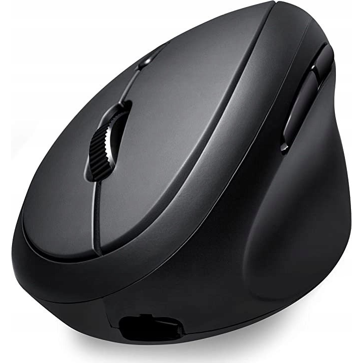 Perixx PERIMICE-819 Ergonomikus egér Bluetooth™, Rádiójel vezérlésű Optikai Fekete Újratölthető (57142X)