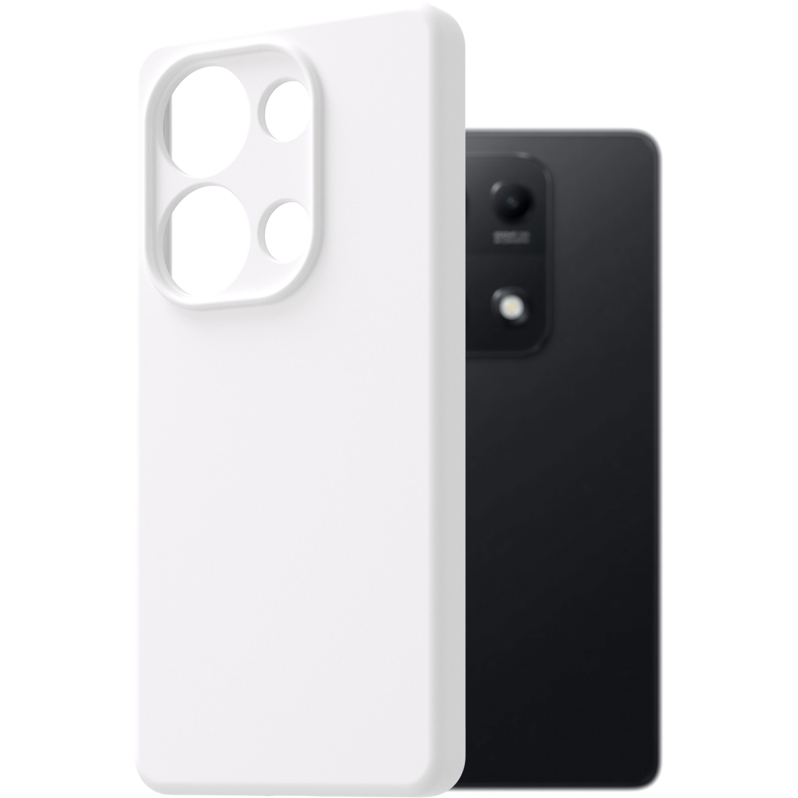 AlzaGuard Premium Xiaomi Redmi Note 14S fehér szilikon tok (AGD-PCS483W)