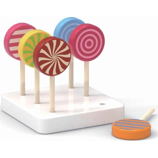  Viga Toys VIGA Drewniane Kolorowe Lizaki Zestaw 6 szt.