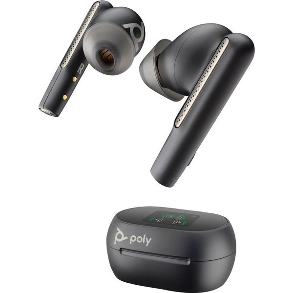 Poly Voyager Free 60+ UC Carbon Black Earbuds +BT700 USB-C Adapter +Touchscreen Charge Case Auricolare Wireless In-ear Musica e Chiamate USB tipo-C Bluetooth Nero