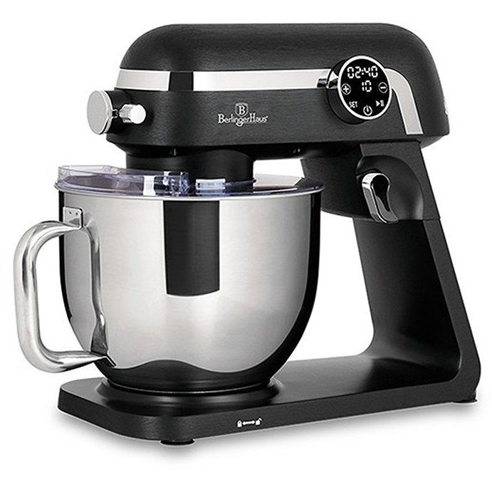 BerlingerHaus BH-9529 Planetáris Konyhai Robotgép 1800W Matt Fekete-Ezüst (5999108474361)