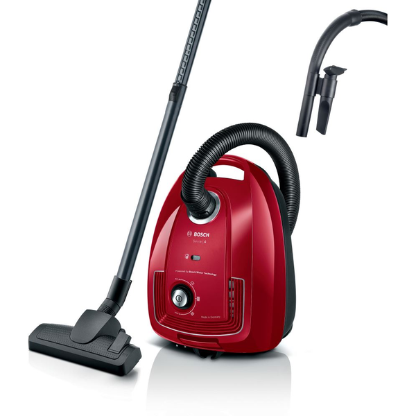 Bosch Serie 4 BGB38RD2 aspiradora 4 L Aspiradora cilíndrica Secar 600 W Bolsa para el polvo