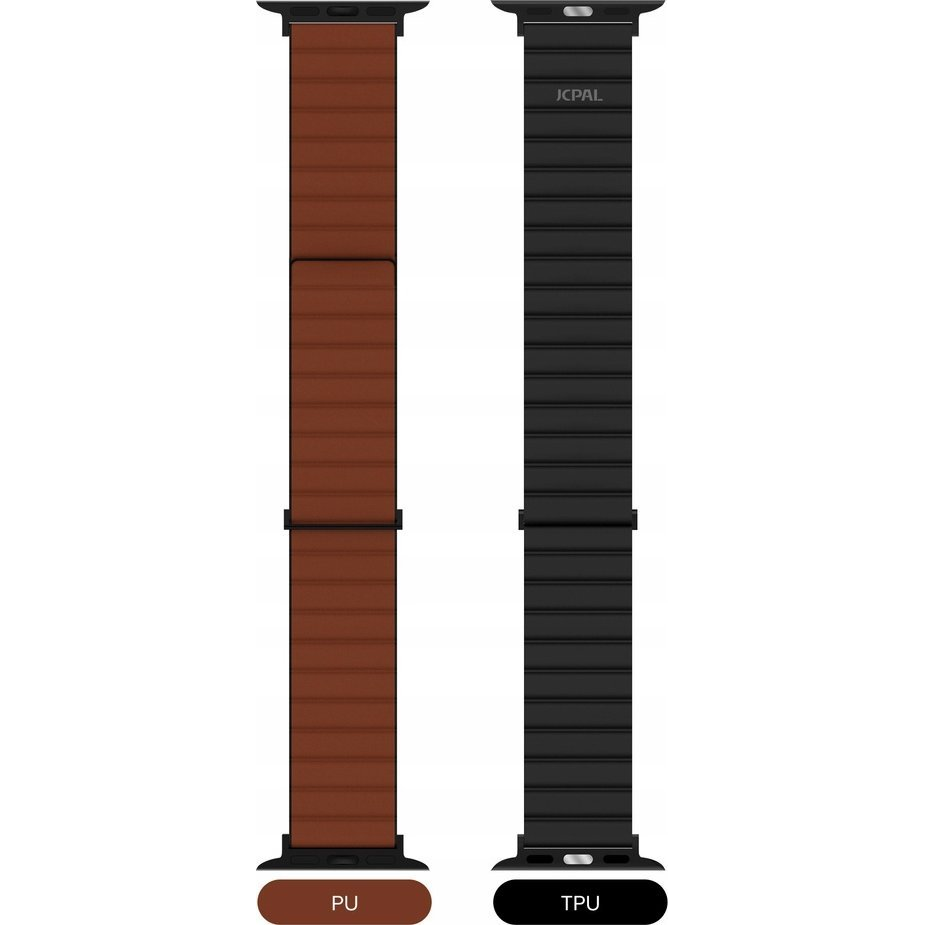 JCPal FlexDuo Apple Watch Szíj 38/40/41mm Fekete/Barna (JCP6319)