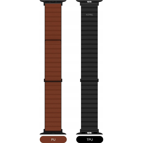 JCPal FlexDuo Apple Watch Szíj 38/40/41mm Fekete/Barna